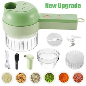 Fruit Vegetable Tools Electric Vegetable Chopper Food Chopper Vegetable Slicer Garlic Crusher Meat Grinder Machine Peeler Kitchen Accessories Gadgets 230417