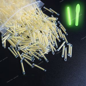 10 50PCS lot 2.2-4.5mm S L Light Night Fishing Float Rod Lights Dark Glow Stick Useful Fishing Fluorescent Lightstick FishingFishing Float night fishing float rod