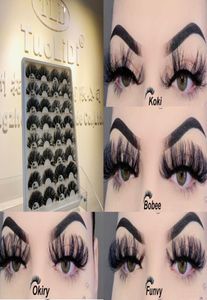 Hela Fluffy Lash Long Messy Wispy Eyelashes Makeup False Lashes Handmade Real 3D Mink Cils Make Up Tools8880250
