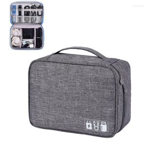 Storage Bags Portable Digital Bag USB Gadget Waterproof Cable Organizer Pouch Electronics Devices Accessories Digitals Pack Supplies