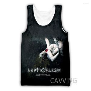 Canotte da uomo Moda Donna/Uomo Stampa 3D Septicflesh Band Harajuku Gilet Estate Canottiera Camicie Streetwear