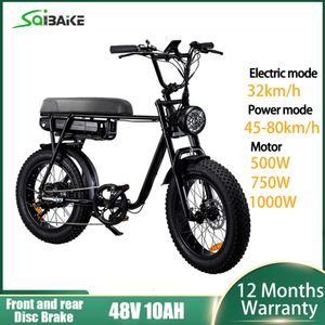 20inch Fat Ebike 250W 750W 1000W 48V Lithium Battery Hub Motor Electric Bicycle Adult Bike 4.0 Fat Tire Electric Bike