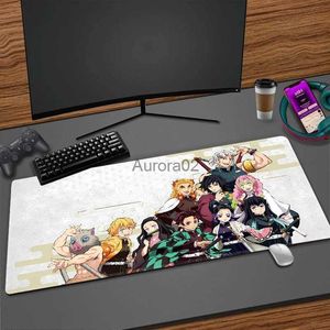 Mouse Pads Wrist Rests Demon Slayer Mousepad Gamer 900x400 Anime Extended Pack PC Desk Accessories Computer Mouse Carpet Tangentbord Mat Gaming Mouse Mats YQ231117