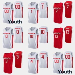 2023 Canada Maglie da basket 23 Phil 21 Homas SCRUBB 11 Kenny CHERY 25 Trae BELL-HAYNES 9 Conor MORGAN 8 Dillon Brooks 10 Trey Lyles 6