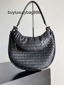 Borse a tracolla Botteg Venet Gemelli 2023 Autunno e inverno Stelle Stile Borsa doppia intrecciata Borsa a tracolla originale in pelle di pecora Casual Mezza donna