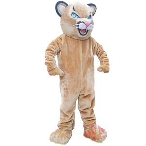 Halloween Adult Cougar Mascot Costumes Cartoon Character Adult Women Men Dress Carnival Unisex