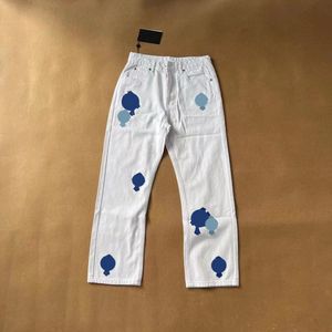 Projektant męscy Designer dżinsy Chrome Old Umyjane spodnie modowe Proste spodnie Dżinsy Serce Moda Modne Panto