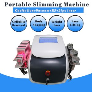 Portable Lipolaser Body Slimming Machine Arms Legs Buttock Abdomen Treatment Non-Invasive 40k Cavitation Rf Anti-Aging