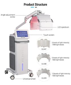 Manufactory Price PDT Therapy LED Skin Rejuvenation Reduce Wrinkle Red Light blue infra red photon PDT facial Therapy 4 Colors Flexible Machine