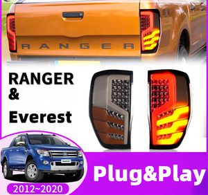 Taillight For Ford Ranger/Everest 20 12-20 20 Car Modified LED Singal Lamps Accessories Dynamic Brake Fog Lights