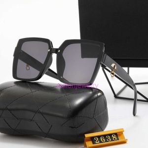 designer chanelism solglasögon män kvinnor populära män kvinnor klassiska resemodeglasögon som kör pp2638 med låda