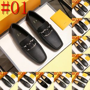 36 Model män äkta läderlägenheter manlig casual designer loafers skor glider på lägenheter lyx varumärke mockasins körskor hög kvalitet mocka skor män