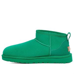 Feito à mão personalizado moda feminina retro quente botas de neve sapatos casuais UGClassic Ultra Mini Bota 'Verde' 1116109-EDGR