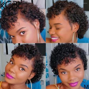 Pixie Curly 13 4 Lace Front Human Hair Wigs With Baby 150% 180% Density Brazilian 6''-8'' Non-Remy Medium Ratio