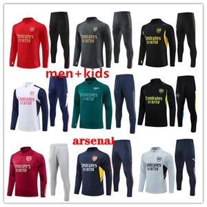 23/24 Fotboll Arsenal Tracksuit Jerseys Gunners Training Suits 2023 24 Men Kids Arsen Training Football Suvetement Foot Chandal Jogging Kits Set