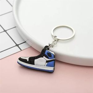 Designer Mini Silicone Sneakers Keychains Men Women Kids Key Gift Keychain Handbag Chain Basketball Shoe Key Holder Bulk Price