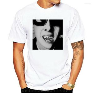 Herren-T-Shirts Shane Macgowan White / Black Shirt T-Shirt Herren The Pogues Sz S M L Xl Männlich Vorbaumwolle Kleidung Baumwolle