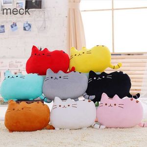 Stuffed Plush Animals New Kawaii Plush Cat Pillow With Zipper Only Skin Without PP Cotton Biscuits Kids Toys Big Cushion Cover Gifts 40*30cm