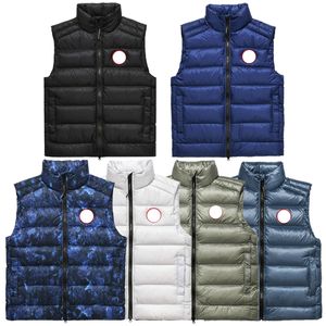 6 ألوان مصمم ملابس أعلى جودة كندا Crofton Gilet White Duck أسفل Gilets الشتاء رجال الجسم أكثر دفئًا