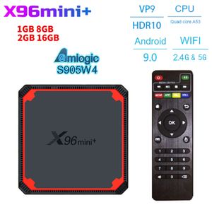 NOWOŚĆ X96 MINI Plus Smart TV Box Android 9.0 Amlogic S905W4 3D 4K Media Player 2.4G 5G WIFI Zestaw Google Top Box 2GB 16GB x96mini TVbox