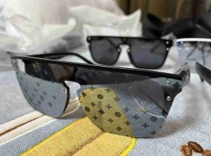 Mode lyxdesigner solglasögon för män och kvinnor vintage fyrkant matt ram bokstav tryckt färgfilmglasögon trend fritid
