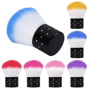 Makeup Brushes 120 st/Lot Nail Dust Brush Mushroom Star Diamond Base Cosmetic Manicure Cleaning Powder Paint Tools HA2432