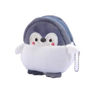 Niedlicher Pinguin, Plüsch, Geldbörse, Pinguin, Geldbörse, Mädchen, Kinder, Mini-Schultasche, Rucksack, Geldbörsen für Kinder, Lippenstift, Datenkabel, Aufbewahrungstaschen