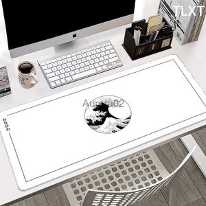 Mouse Pads Bilek Dinler Büyük Dalga Sanat Kapalı Büyük Boy Boyut XXL Doğal Kauçuk PC Bilgisayar Oyun Mousepad Masası Mat Kilitleme Kenarı GO LOL YQ231117