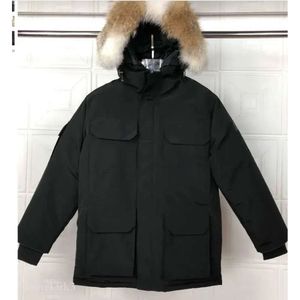 남성 다운 재킷 복어 코트 따뜻한 겨울 클래식 빵 의류 패션 커플 글자 인쇄 아웃웨어 디자이너 코트 캐나다 6407