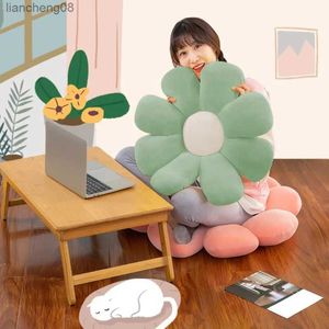 Cushion/Decorative 40cm Sunflower Throw Small Daisy Cushions Protection Waist Petals Flowers Home Decorations Bedroom Office Supplies