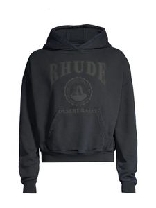 Hoodie rude moletom moletons rhude capuz Sweatshirts rhude wash vintage antigo estampado high street 1 esportes capuz cinza preto rhude pullover7g4t