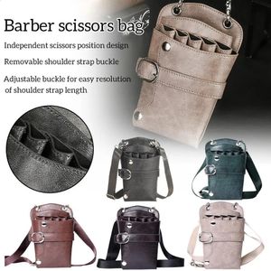 Andra hår bryr sig barberare saxens väskeklipp kamfodral frisör barberhållare pack bälte salongpås sax hölster verktyg hår midja pu lea m2a0 231116