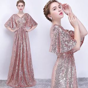 Elegante Pailletten Kleider für die Brautmutter Spitze Applikationen Perlen Formale Abendkleider Nach Maß Plus Size Hochzeitsgast Kleid Abendkleid sogar Kleid