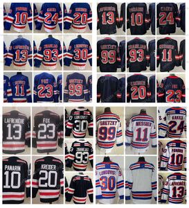 Erkek ters retro mika zibanejad hokey''nhl '' forma adam fox aremi panarin chris kreider alexis lafreniere kaapo kakko lundqvist wayne gretzky