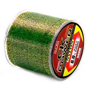 Fluorocarbon de 500m Linha de pesca com mosca com mosca Linha de pesca biônica da linha de peixes biionic linhas de pesca com fios de nylon linhas de pesca