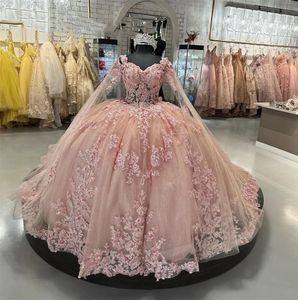 Бальное платье принцессы с сердечком Платья Quinceanera для девочек с аппликацией из бисера Вечерние платья знаменитостей Выпускной Robe De Bal