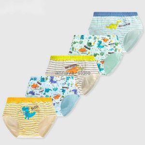 Panties 5 Pieces/Lot Boy Underwear Cotton Children Underwear Breathable Briefs For Boys Dinosaur Cartoon Kids Panties Child UnderpantsL23116