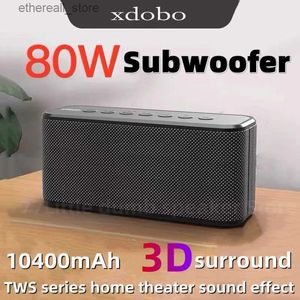 Alto-falantes de telefone celular XDOBO X8 Plus Alto-falante Bluetooth sem fio Coluna de som portátil Ultra-alta potência 80W Subwoofer para carregamento de telefone móvel Boom Box Q231117