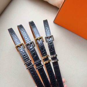 Pasek dla kobiet oryginalny skóra 1,5 cm szerokość wysokiej jakości Women Designer Belts Paski klamra igła z pudełkowym damskim pasy talii dżinsy spódnica mała kombinezon all-mecz