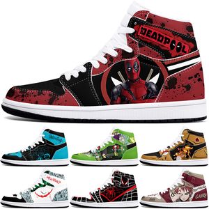 DIY Classics Özel Ayakkabı Spor Basketbol Ayakkabıları 1S Erkek Kadın Antiskid Anime Serin Moda Özelleştirilmiş Figür Sneakers 347105