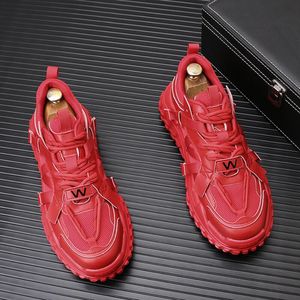 2023 summer new red daddy boots mesh surface breathable running leisure thick sole fashion everything shoes a6