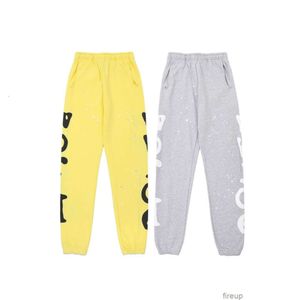 Designers Casual Pant Mens Byxor Sweatpants Young Thug Autumn Star Letter Foaming Print Feet Strap Pants High Street Casual Loose Men