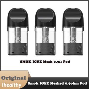 Smok igee malha 0.9ohm pod atomizador 2ml cartucho apto para igee a1 kit cigarro eletrônico vaporizador vape 3 unidades/pacote
