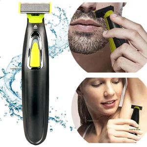 Electric Shavers Electric Shaver for Men and Women Portable Full Body Trimmer USB T-shaped Blade Razor for Beard Armpit Leg Chest Hair Removal 231116