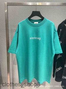 ファッションメンズバレンデザイナーTシャツティーハイメンバージョンr標準クラシックレタープリント半袖パリドゥールルーズラーS5f7