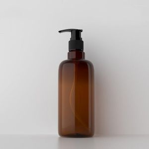 Garrafas de armazenamento Fábrica de 500 ml de ombro redondo loção para animais de estimação Garrafa de shampoo líquido