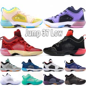 Top Jumpmans 37 Low Men Basketball Shoes 37s Designer Lift Up Till Dawn Siren Red Fraternity Stunt Nothing But Net Bordeaux Outdoor Mens Tennis Size 40-46