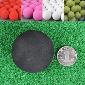 Golfbollar 20st 50mm golfövningskulor EVA FOAM mjuka monokroma bollar för utomhus golfboll för golfträning fast färg 230414