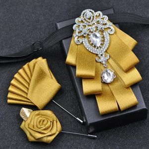 Krawatten, weiße Strass-Fliege für Herren, Hochzeit, Mann, Geschäft, britisches Hemd, Bühnengast-Accessoires, Schmuck, handgefertigte Fliege 231117