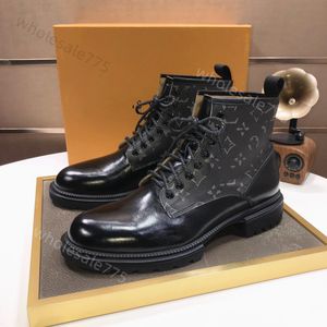 Wintertime Men Boots Casual shoes Genuine snowfield Ankle boots Leather Lace-up printing Fashion classic sports running shoes sneakers Black brown Figures printed
